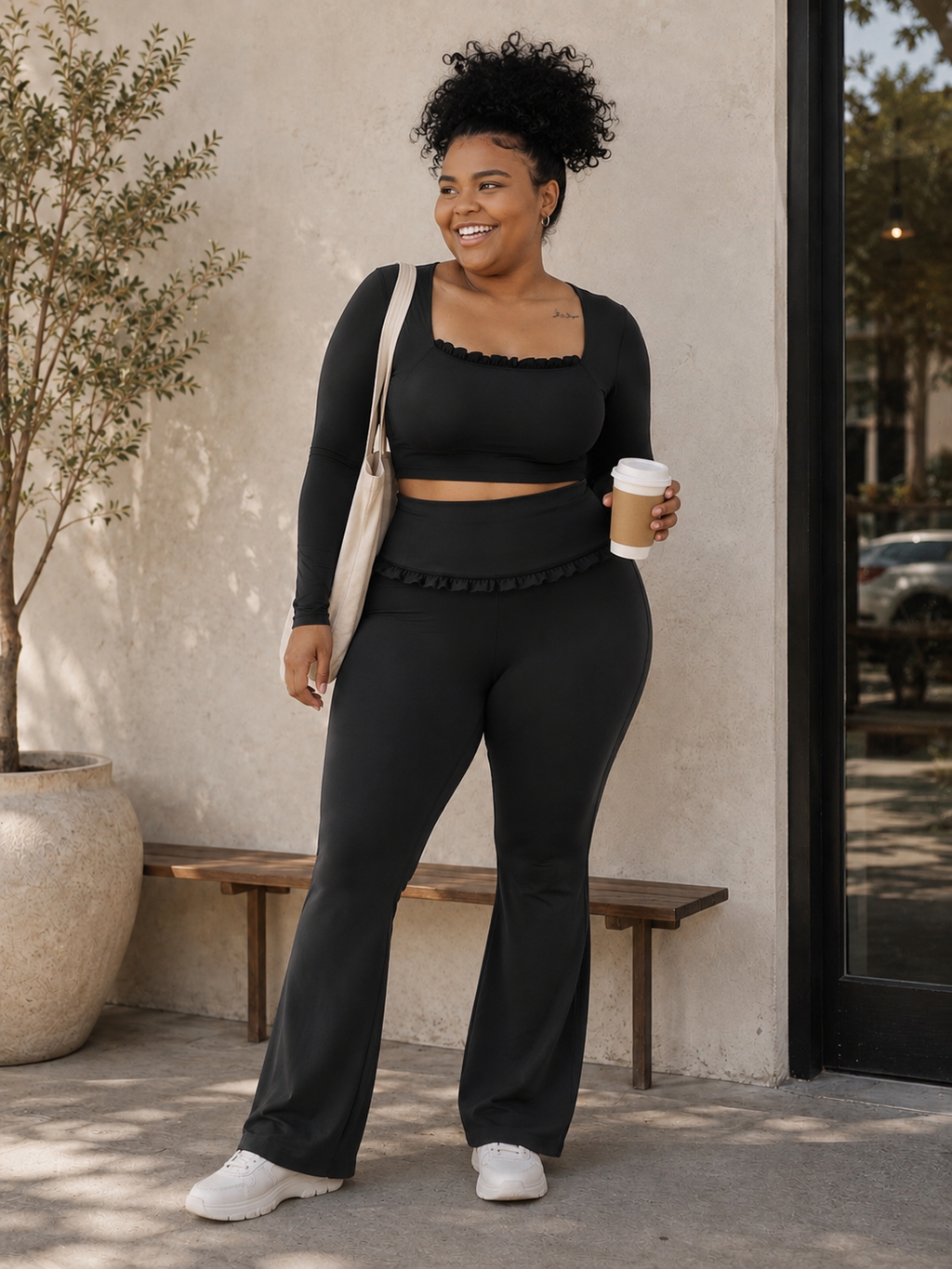 FLUTTER LONG SLEEVE SET