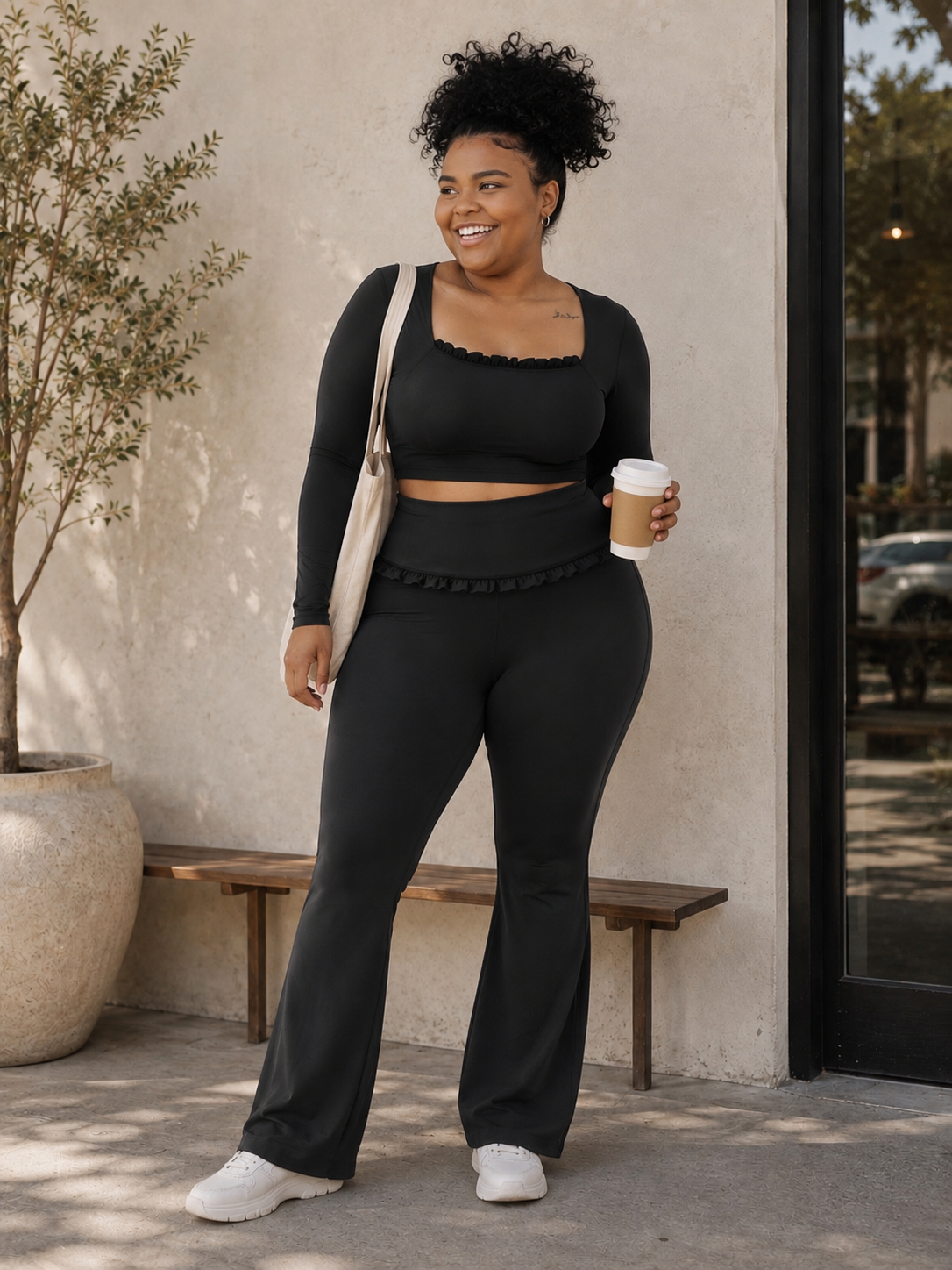FLUTTER LONG SLEEVE SET